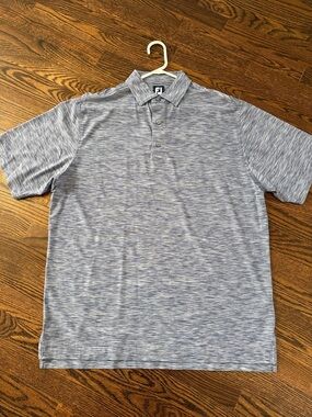 FootJoy Men’s Heathered Blue-Grey Polo